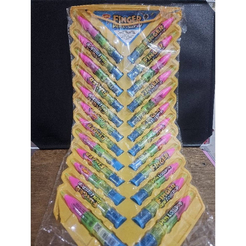

finger pen lollipop permen finger pen permen pen isi 24