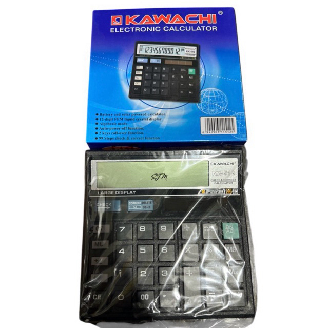 

KAWACHI Kalkulator 12digit Elektronik Baterai & Tenaga Surya KX-512 Sedang