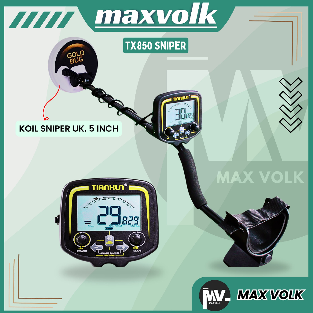 METAL DETECTOR TX850 SNIPER PROFESIONAL UNDERGROUND ALAT PENCARI EMAS TX-850 LOGAM TIANXUN