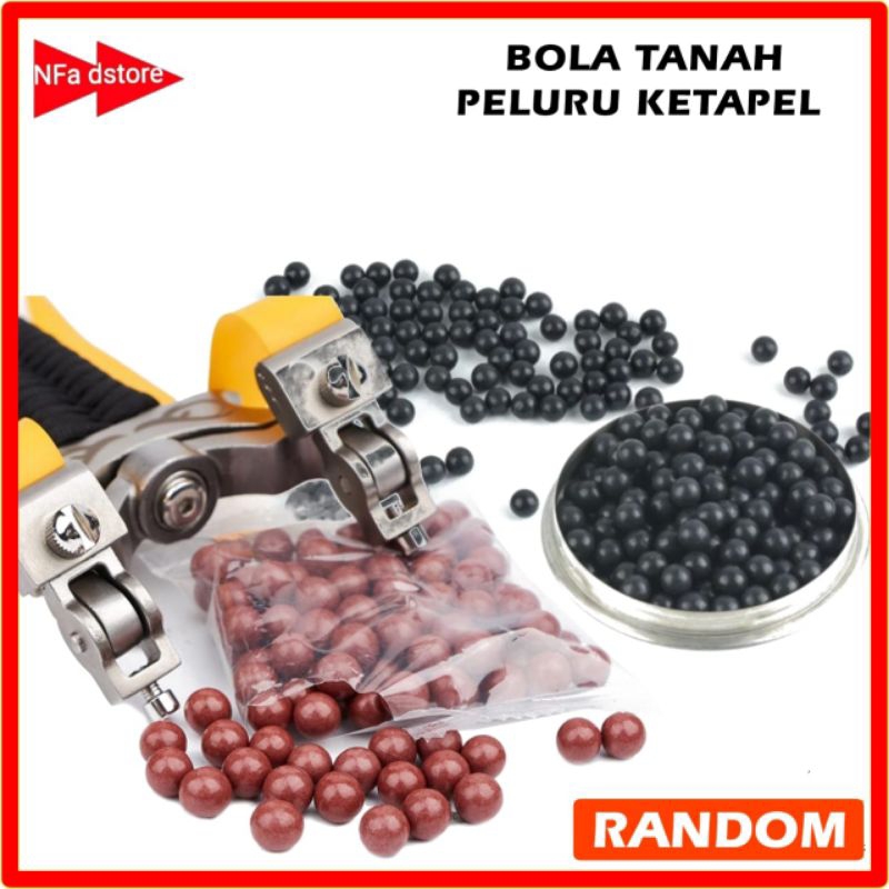 Peluru Pelor Ketapel Tanah / Bola Tanah Untuk Ketapel Random