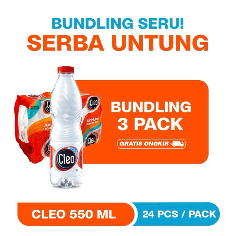 

Cleo paket hemat 3pack cleo 550ml