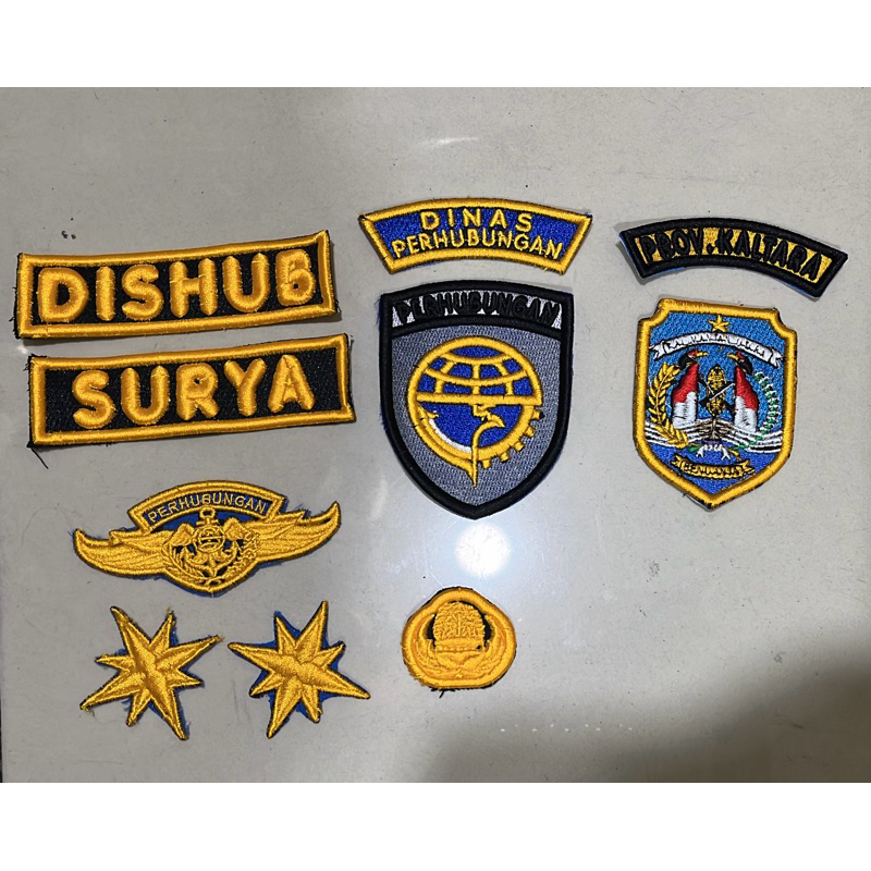 atribut dishub bordir timbul 3D