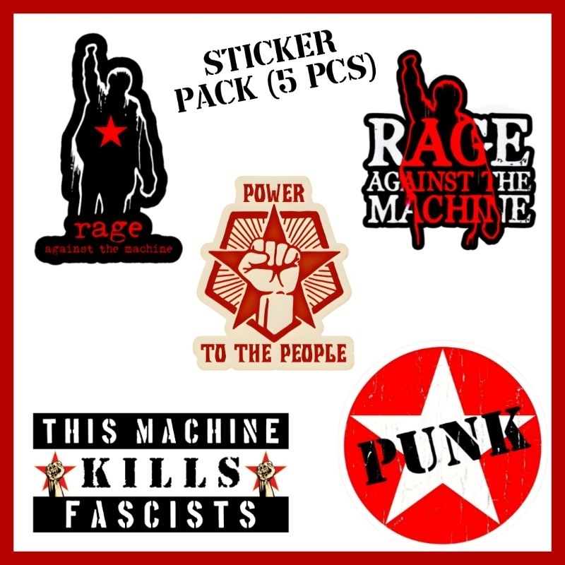 

STICKER PACK "RAGE AGAINST THE MACHINE" (5 pcs)