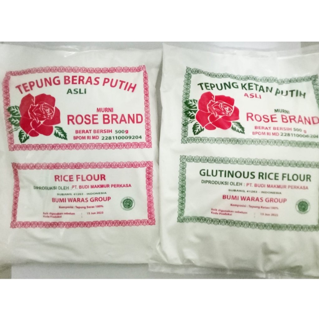 

Tepung Beras Putih & Tepung Ketan Rose Brand @500 Gram