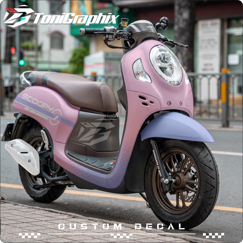 (PROMO COD) TERBARU Decal Sticker Motor Scoopy New 2023 2024 Full Body -Skotlet Variasi New Scoopy