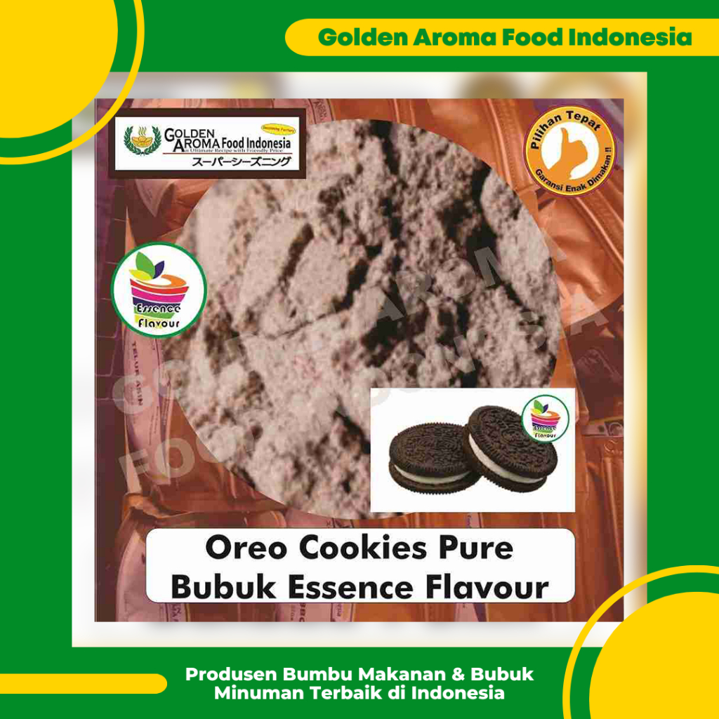 

GAFI Bubuk Cookies and Cream Pure Efe 1/2 Kg Essen Flavor Ekstrak Cookies and Cream Murni