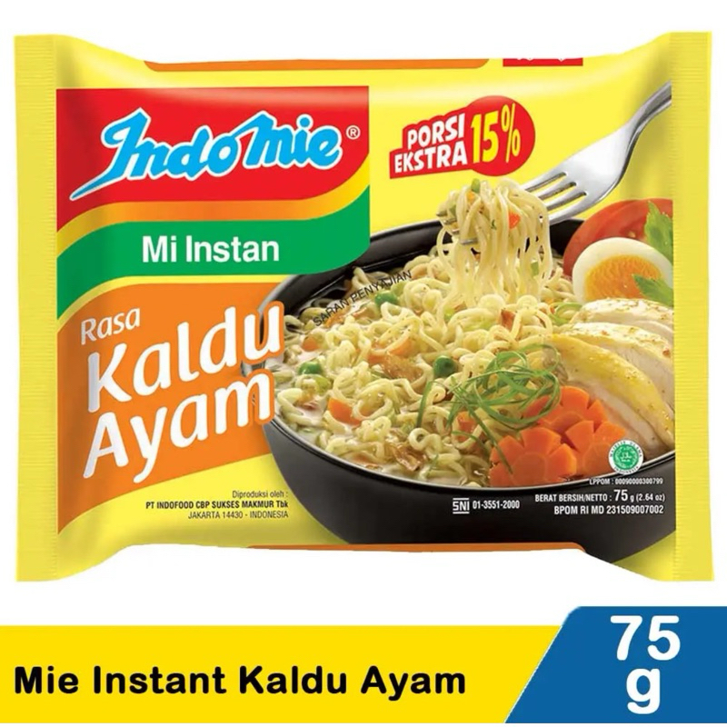 

Indomie Mi Instan Kaldu Ayam 75G