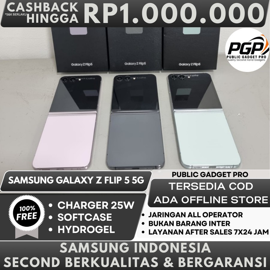 SEIN | Samsung Galaxy Z Flip 5 5G | Z Flip 4 5G | Z Flip 3 5G 512GB 256GB 128GB Second