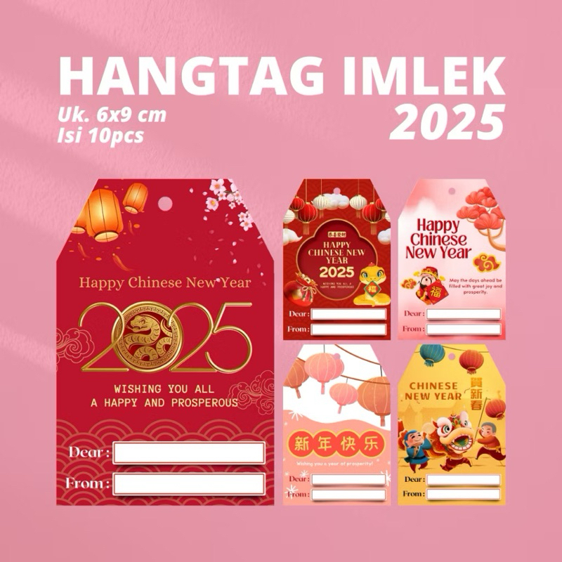 HANG TAG / KARTU UCAPAN IMLEK / CHINESE NEW YEAR