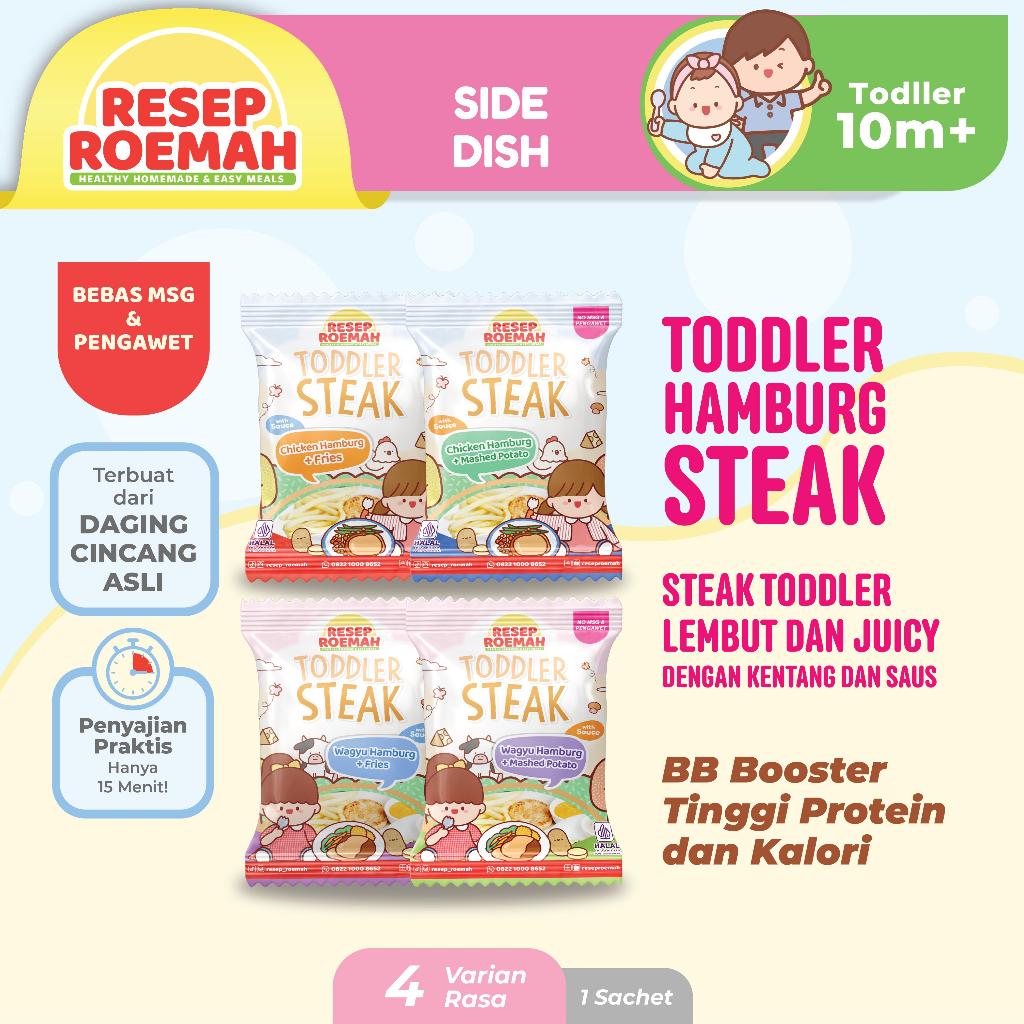 

Resep Roemah Toddler Hamburg Steak dengan Saus dan Pelengkap / Menu BB Booster / Tinggi Protein dan Kalori Booster / Halal Mpasi Anak / Frozen untuk Anak / No MSG