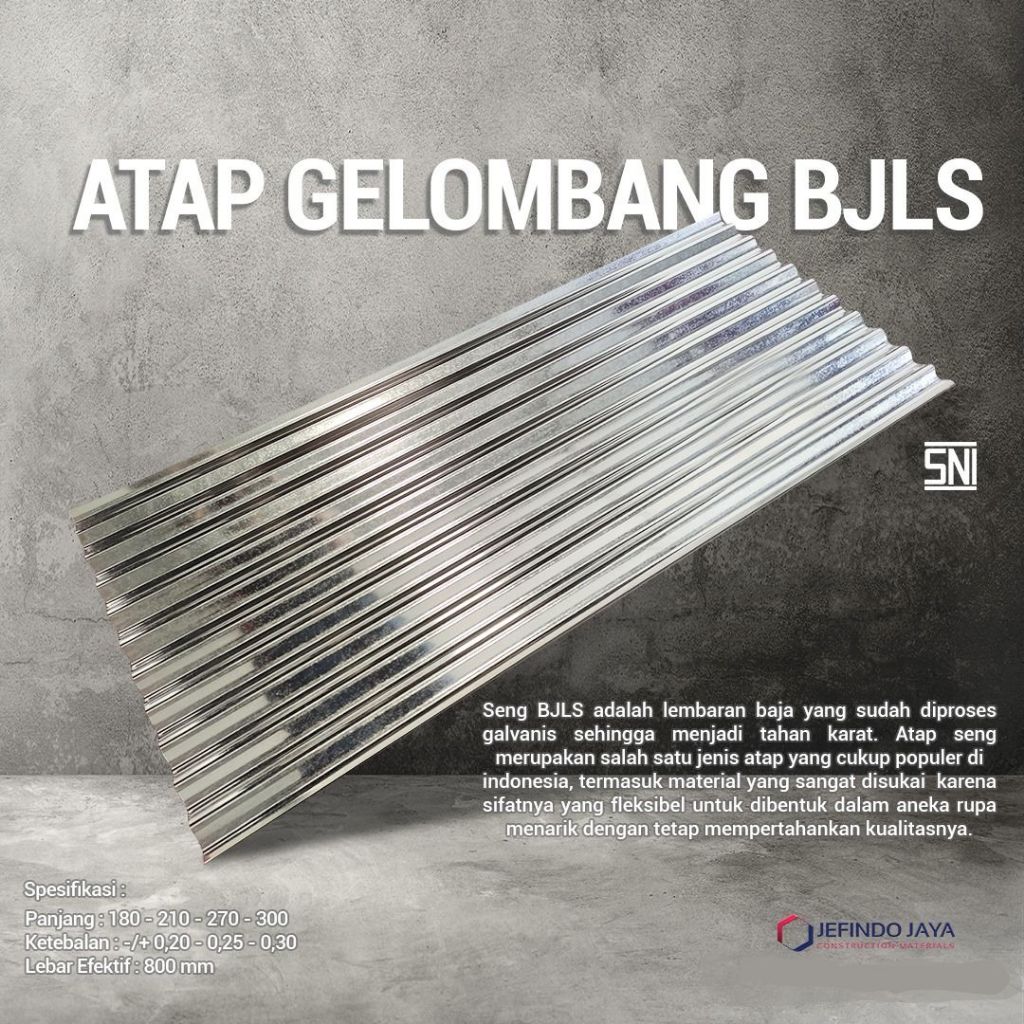 ATAP SENG GELOMBANG BJLS - SENG GELOMBANG *180X80*