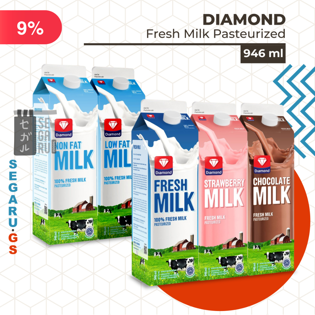 

Susu Diamond Fresh Milk | Susu Segar Pasteurisasi 946ml