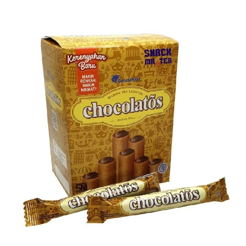 

Chocolatos Classic Wafer Roll - Netto 24bks x 8,5gr