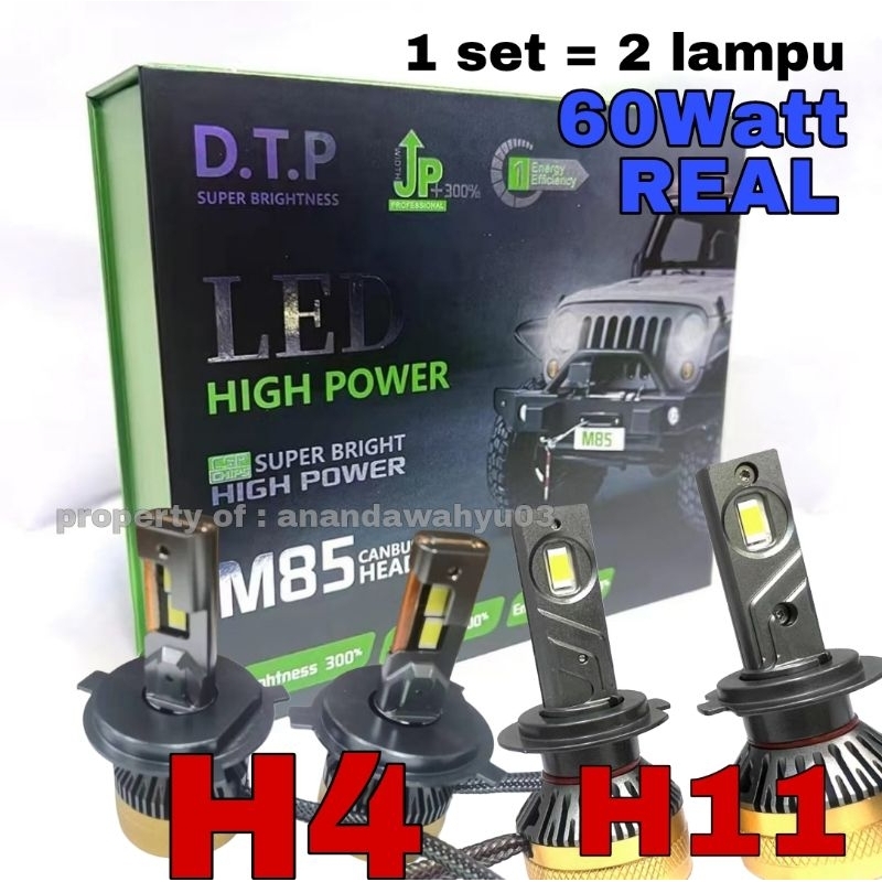 Lampu H4 H11 Venom Japan 60 Watt 12 Volt 24 Volt Garansi 1 Tahun