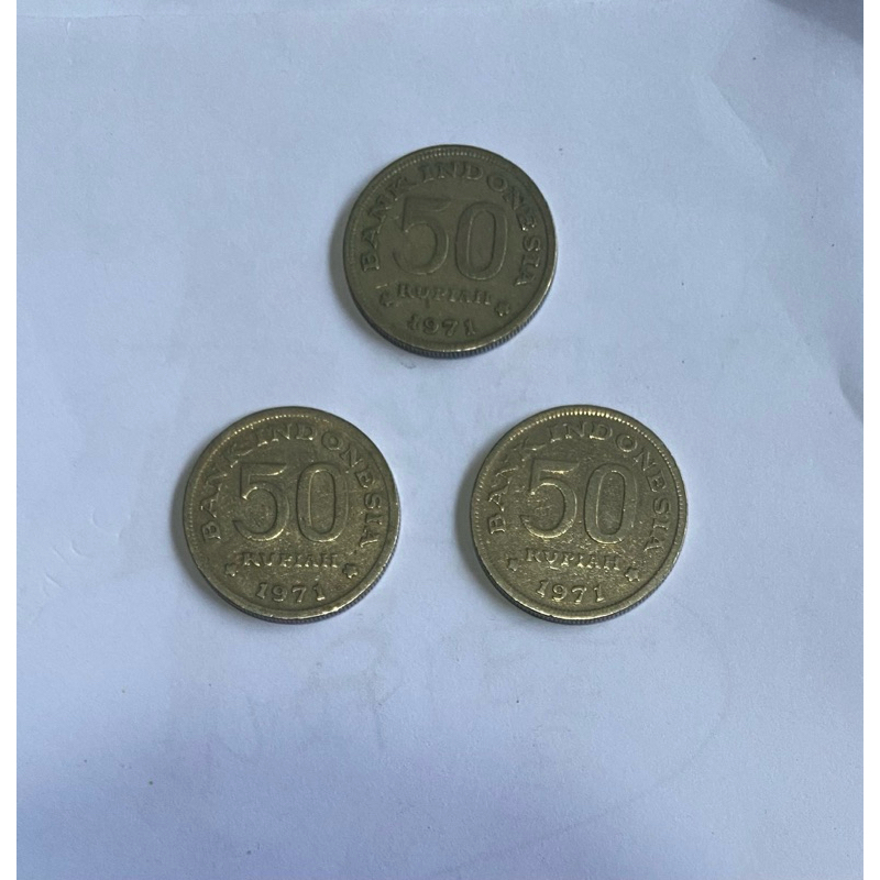 Uang koin 50 rupiah tahun 1971