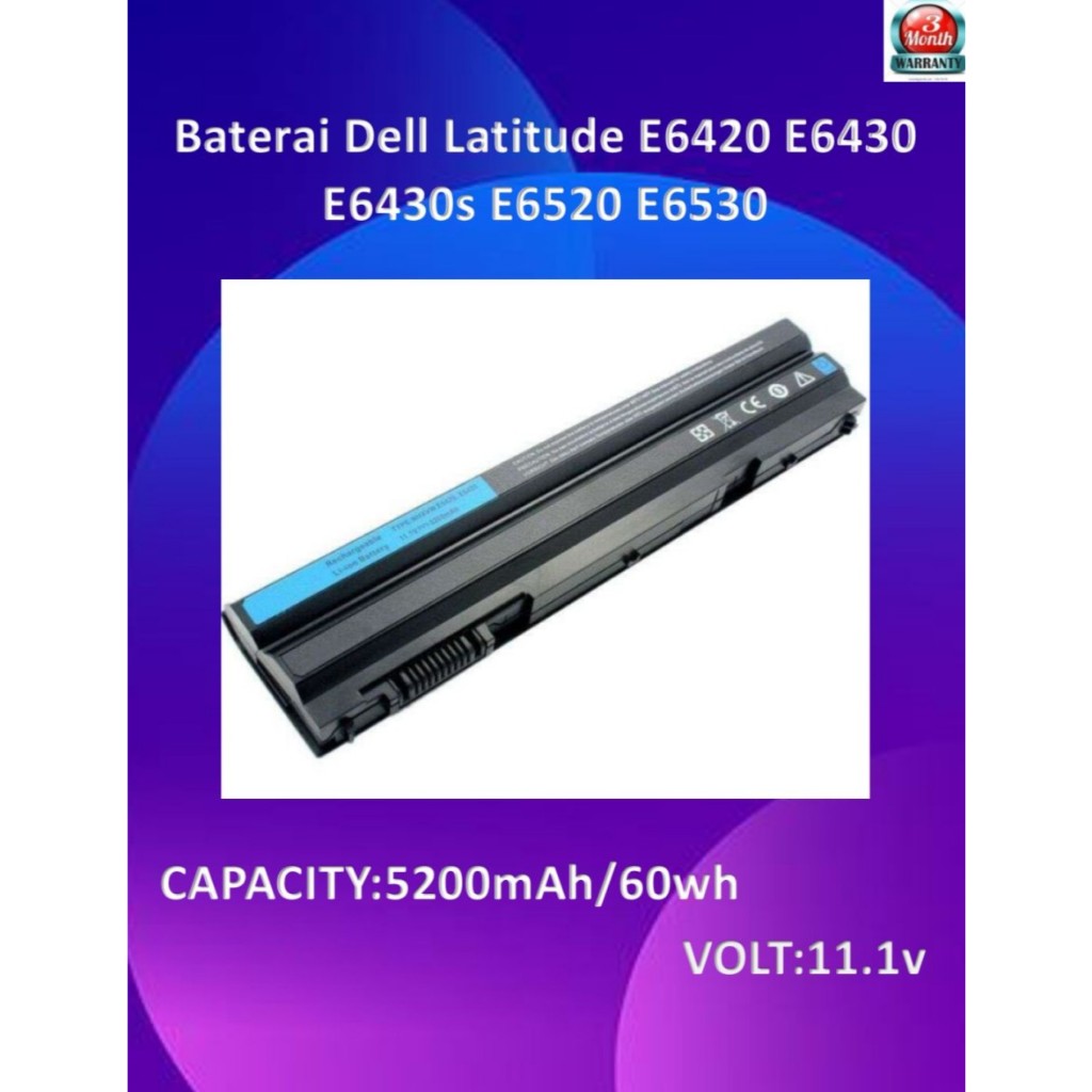 Baterai battery batre Laptop De-ll Latitude E5420 E6440 E6520 T54FJ E5420 Latitude E5420 E5430 E5520