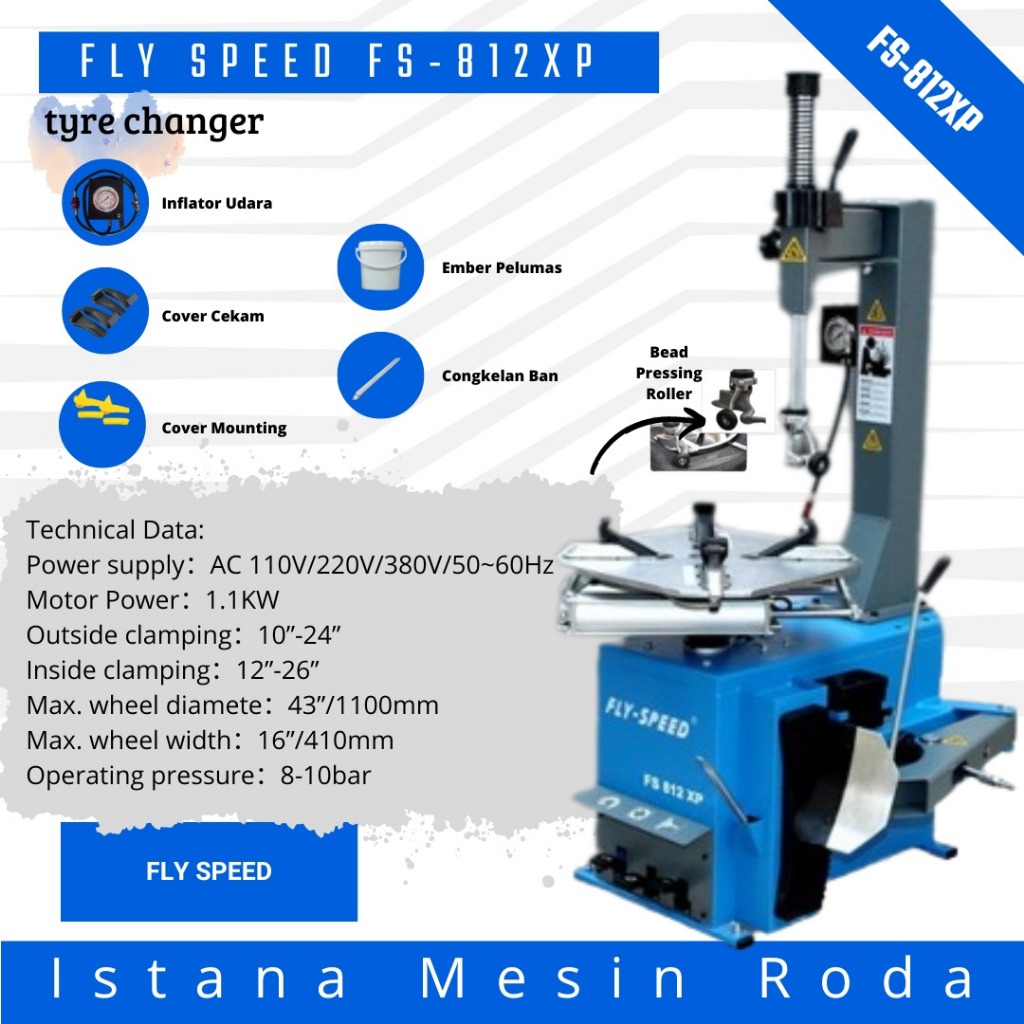 tyre changer mesin pembuka ban flyspeed fs812xp
