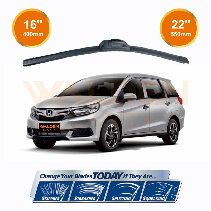 WALDEN Wiper Mobilio Wiper Mobil Mobilio Wiper Frameless Mobilio - WALDEN CLARITY CRT16 CRT22