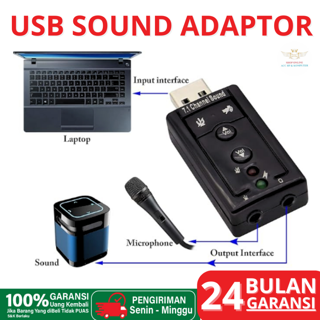 USB sound card 7.1 3D sound 7.1 USB CARD 3.5MM TO USB