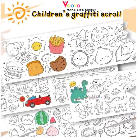 

Graffiti Scroll Kertas Mewarnai Jumbo Anak