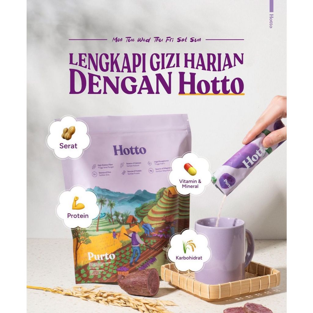 

[4] HOTTO PURTO 100% ORIGINAL 1 POUCH EXP 2026 SEGEL MULTIGRAIN OAT