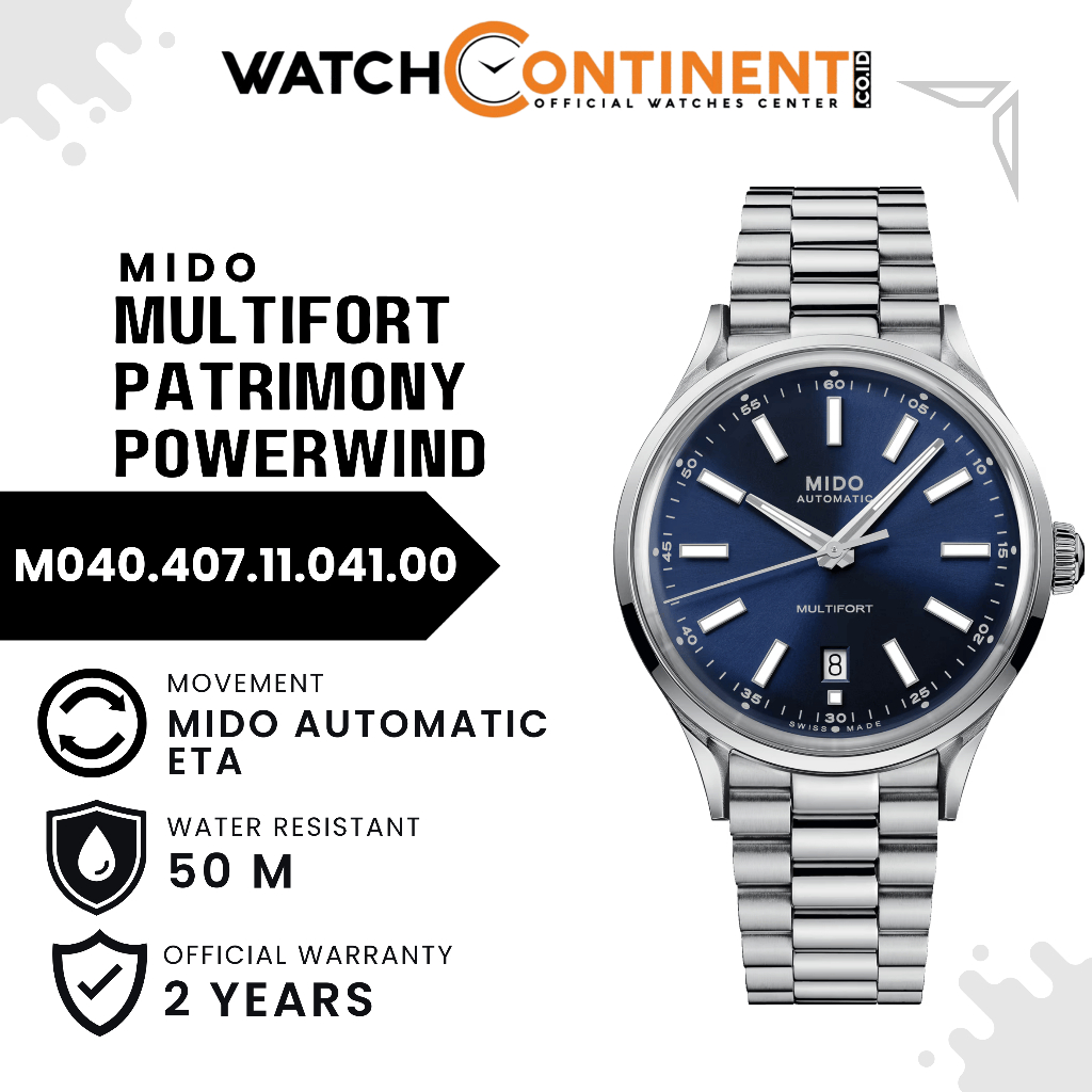 Mido Multifort Patrimony Powerwind 40 mm | M040.407.11.041.00