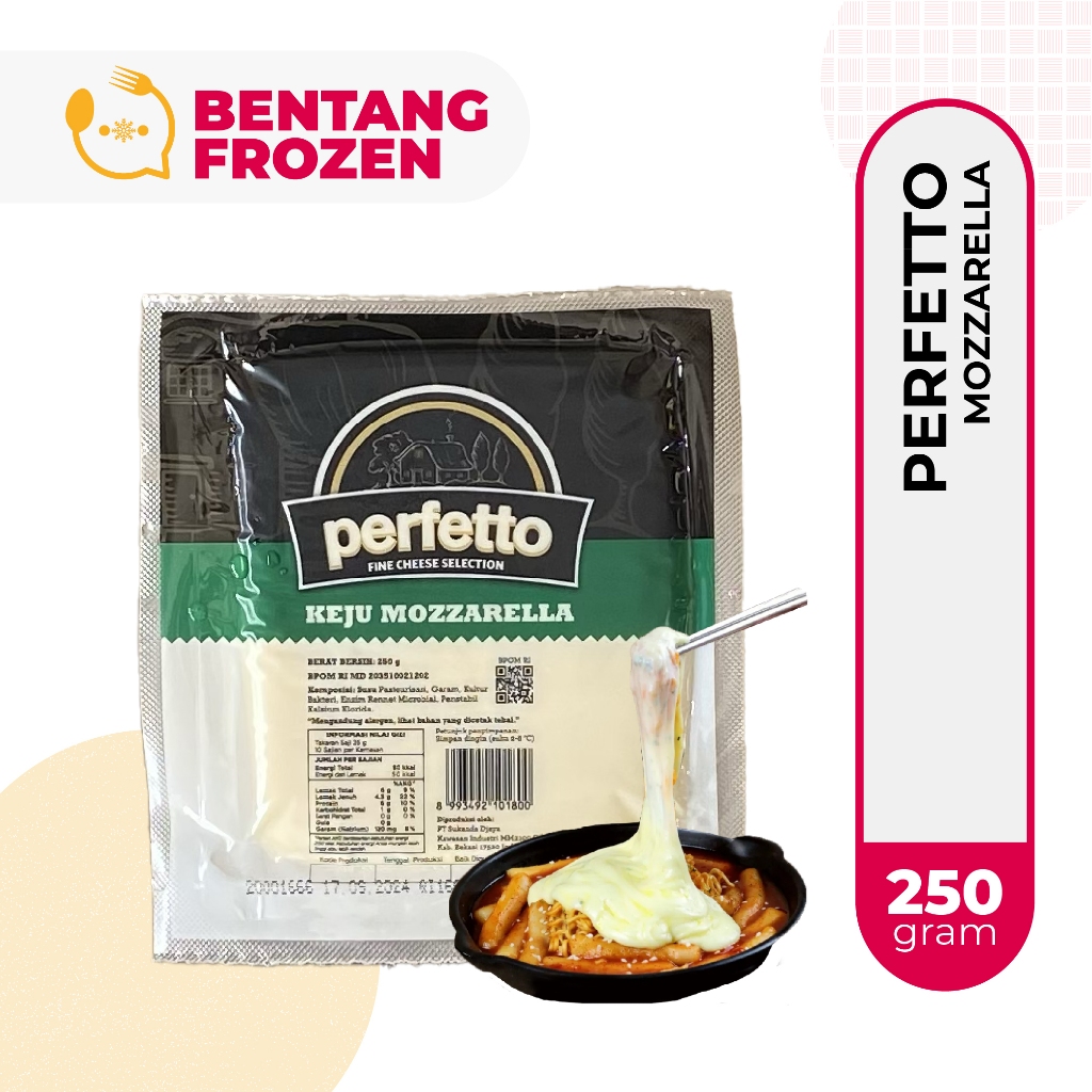 

Perfetto Keju Mozarella 250gr / Mozarela