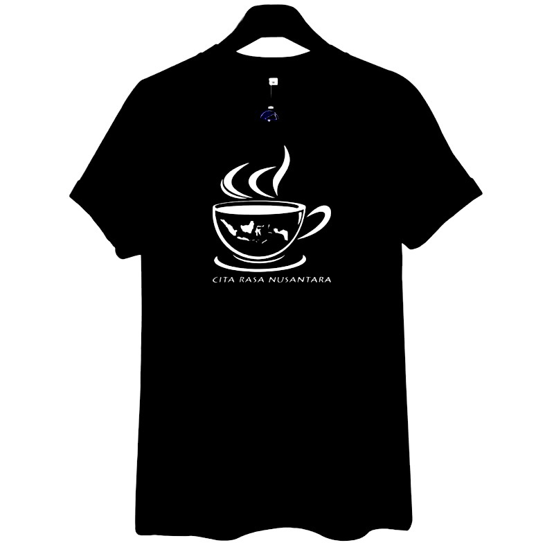 Kaos Unisex Coffee Kopi Cita Rasa Nusantara S-XXL Big Size Jumbo Cangkir Gelas Mug Pakaian Atasan Bl