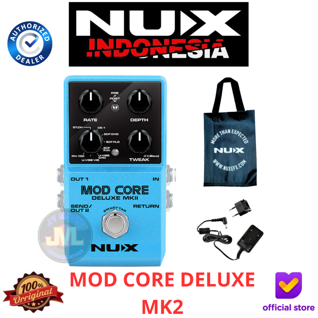 Nux Mod Core Deluxe MKII Modulation Guitar Effect Pedal Efek Gitar