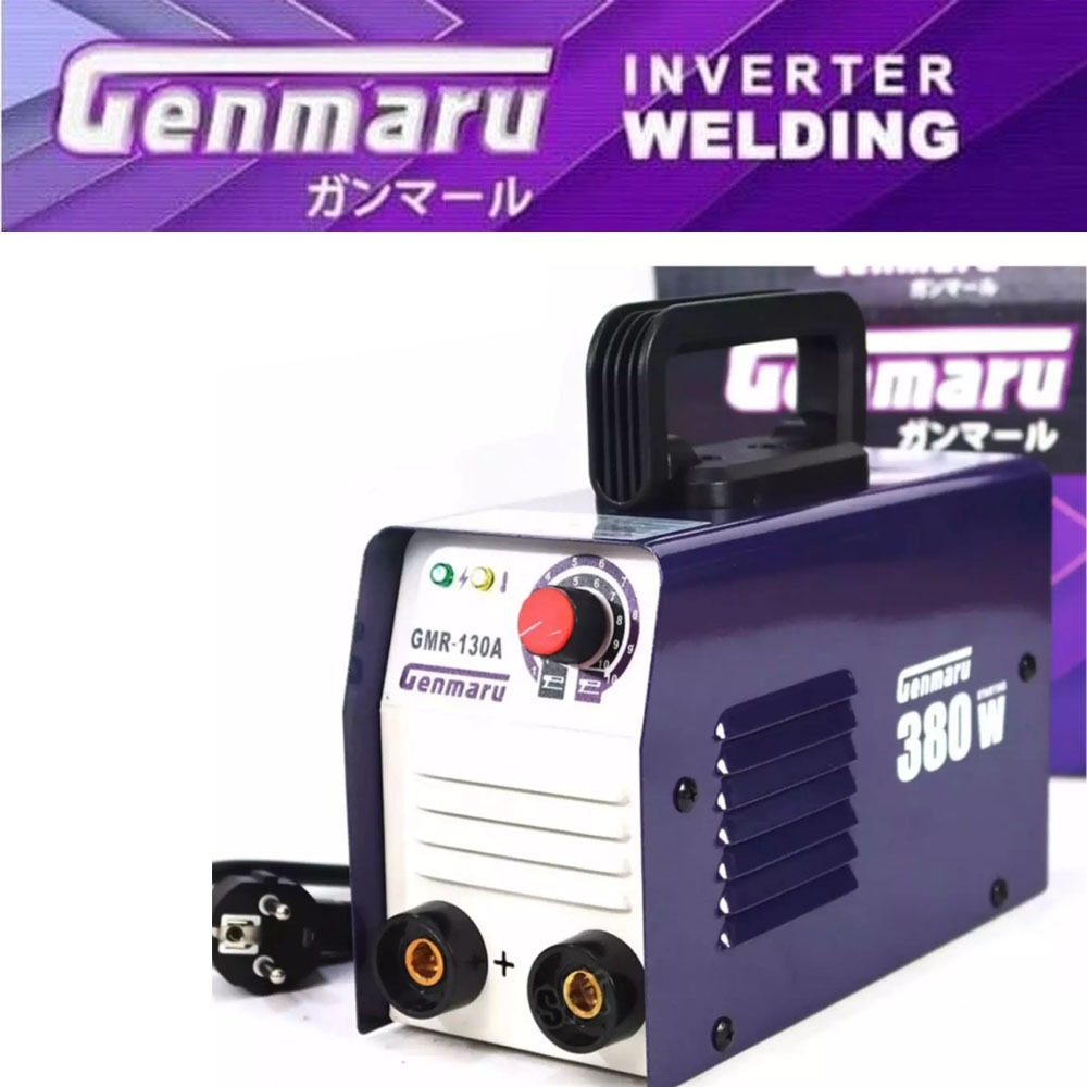 MESIN LAS LISTRIK 380 WATT GENMARU TRAVO LAS INVERTER IGBT GMR-130A