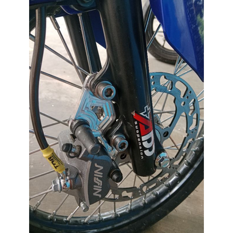 breket cakram 220mm kaliper nissin samurai