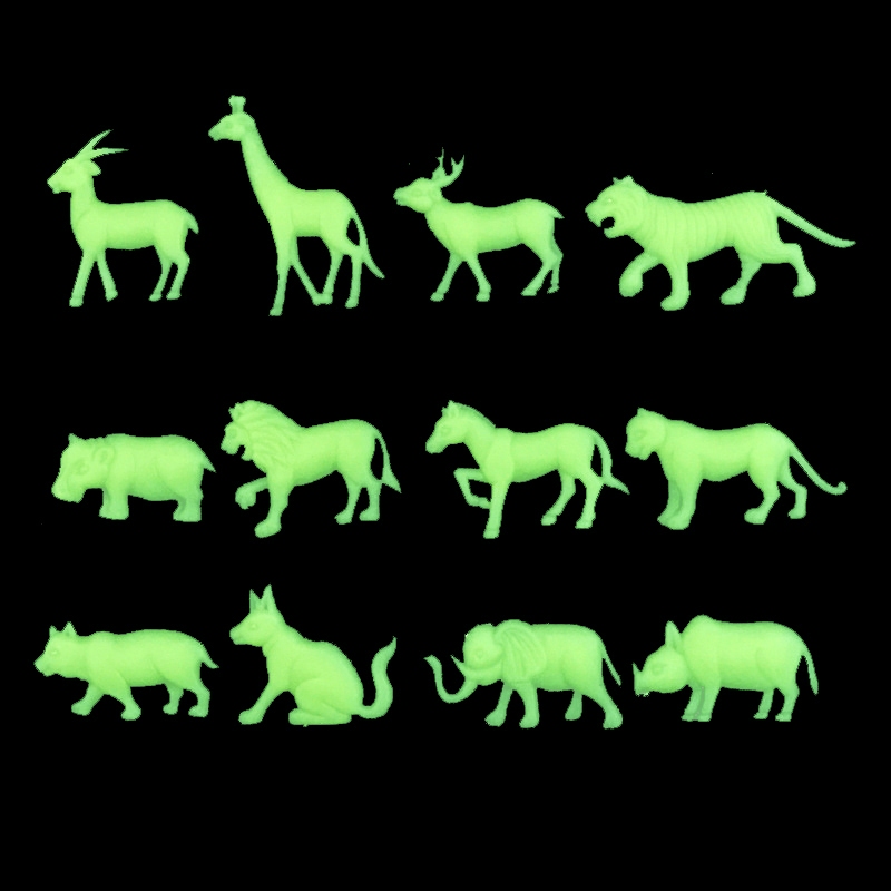 

779 Sticker Stiker Binatang Set Menyala Dalam Gelap Fosfor Fospor