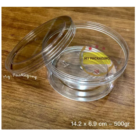 1 Dus Toples Ulir Kue Kering 500 Gr - Toples Golden Ulir 1/2 Kg - isi 12 pcs