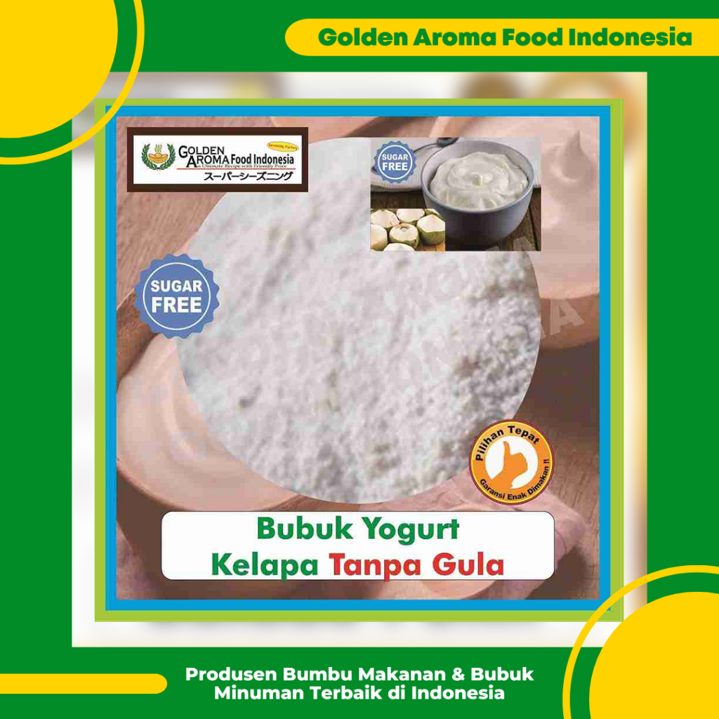 

Bubuk Minuman Yogurt Rasa Kelapa Tanpa Gula 1 Kg Serbuk Ice Youghurt Coconut No Sugar 1Kg Jual Bubuk Es Krim Yogurt Susu Drink Powder Cream Non Sugar Enak yang Bagus Terbaik GAFI