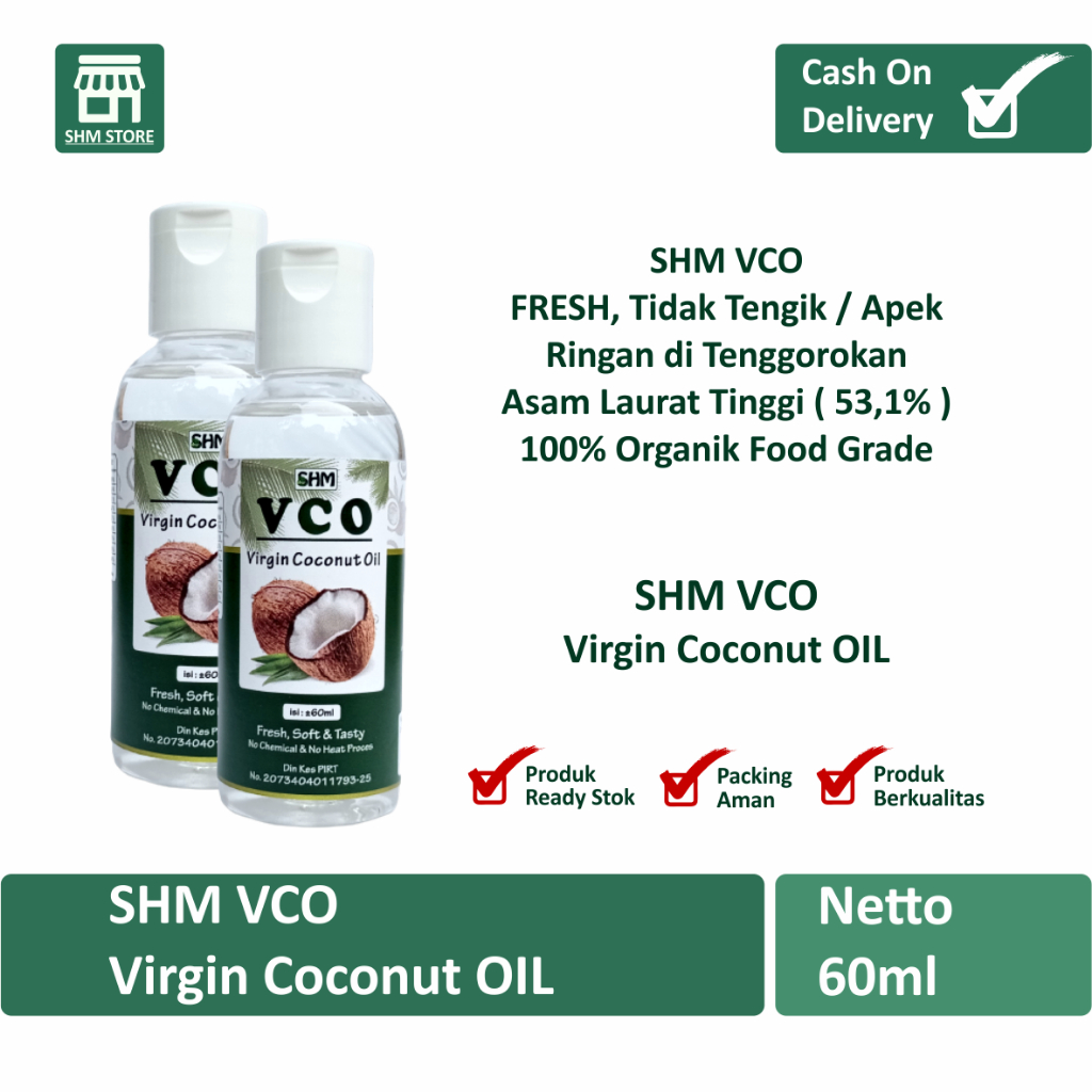 

VICO OIL / Ekstra Virgin Coconut OIL / Minyak Kelapa Murni Organik / VCO SHM