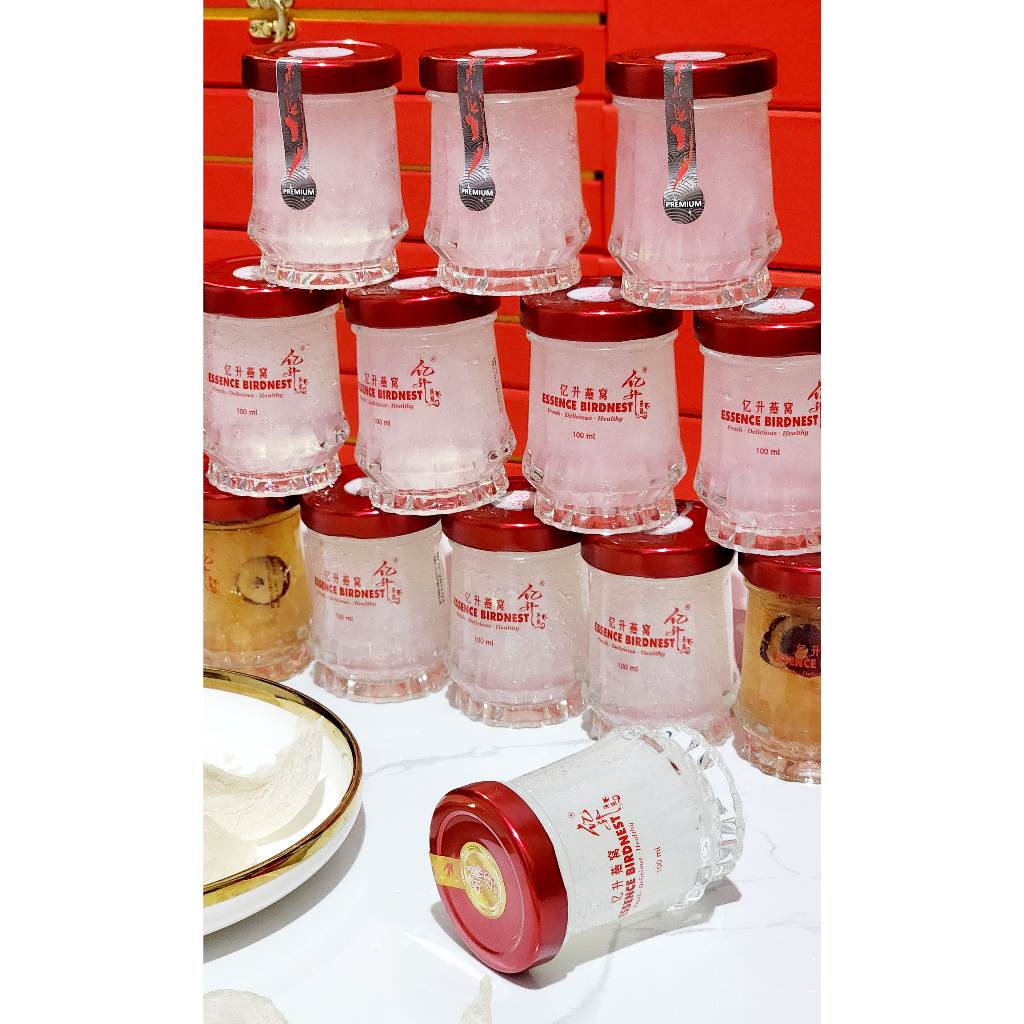 

Paket 12 Jar Premium + Free 1 Jar Fullnest Minuman Kesehatan Sarang Burung Walet Standart Pack No Hampers