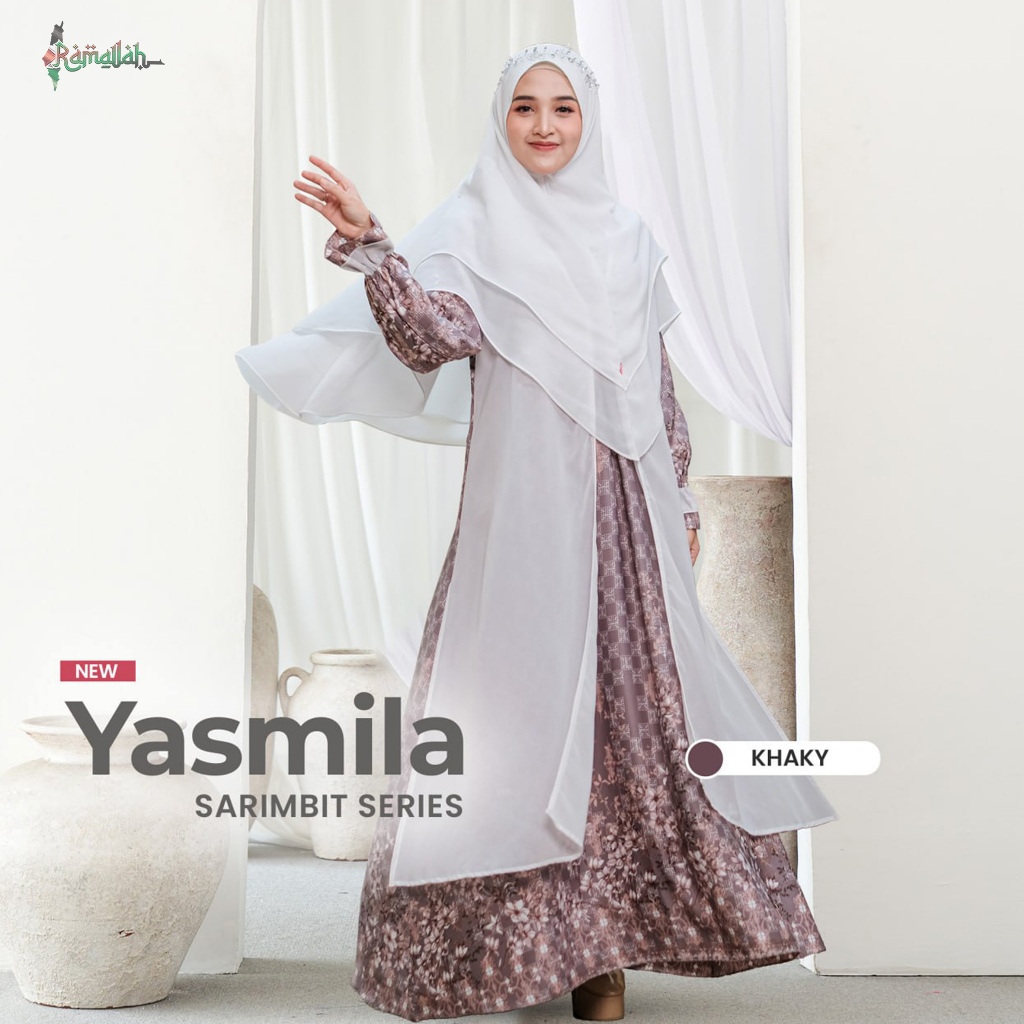 DRESS / GAMIS SARIMBIT LEBARAN YASMILA SERIES - Sarimbit Couple Keluarga Muslim Terbaru 2025