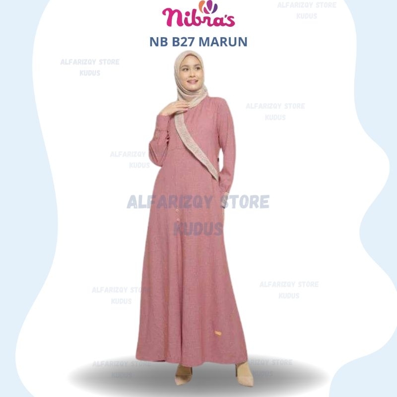 gamis wanita promo ✓✓ gamis nibras promo ✓✓ NB B51 dan NB B27