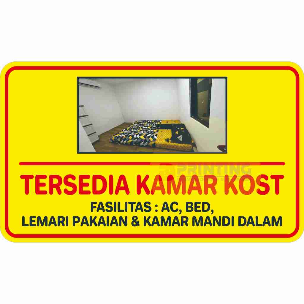 STIKER TERSEDIA KAMAR KOST