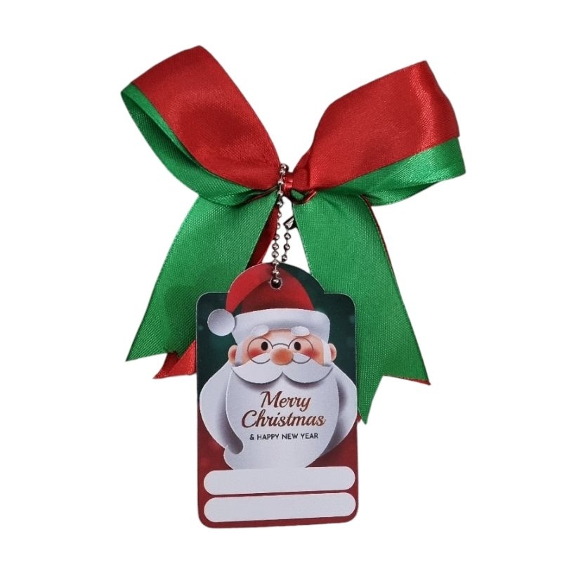 

(5 pcs) pita natal sudah ada kartu natal + tali lada christmas card