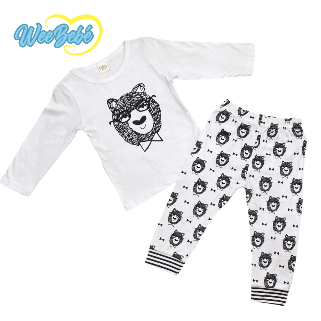 Setelan Panjang-Panjang Beruang Kacamata KIDS TALES