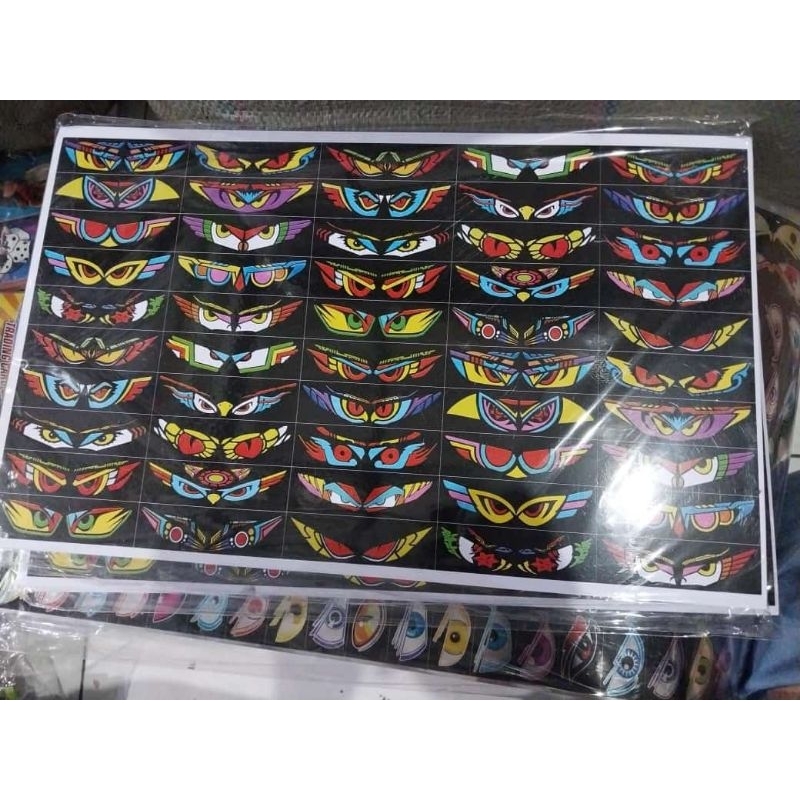 

1 lembar Stiker gambar mata / stiker mata Hologram