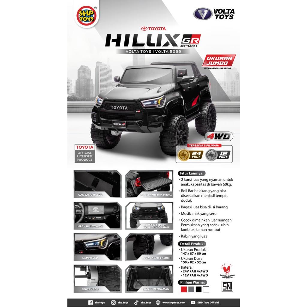 Mobil Aki VOLTA 5099 HILUX 5099 24 volt