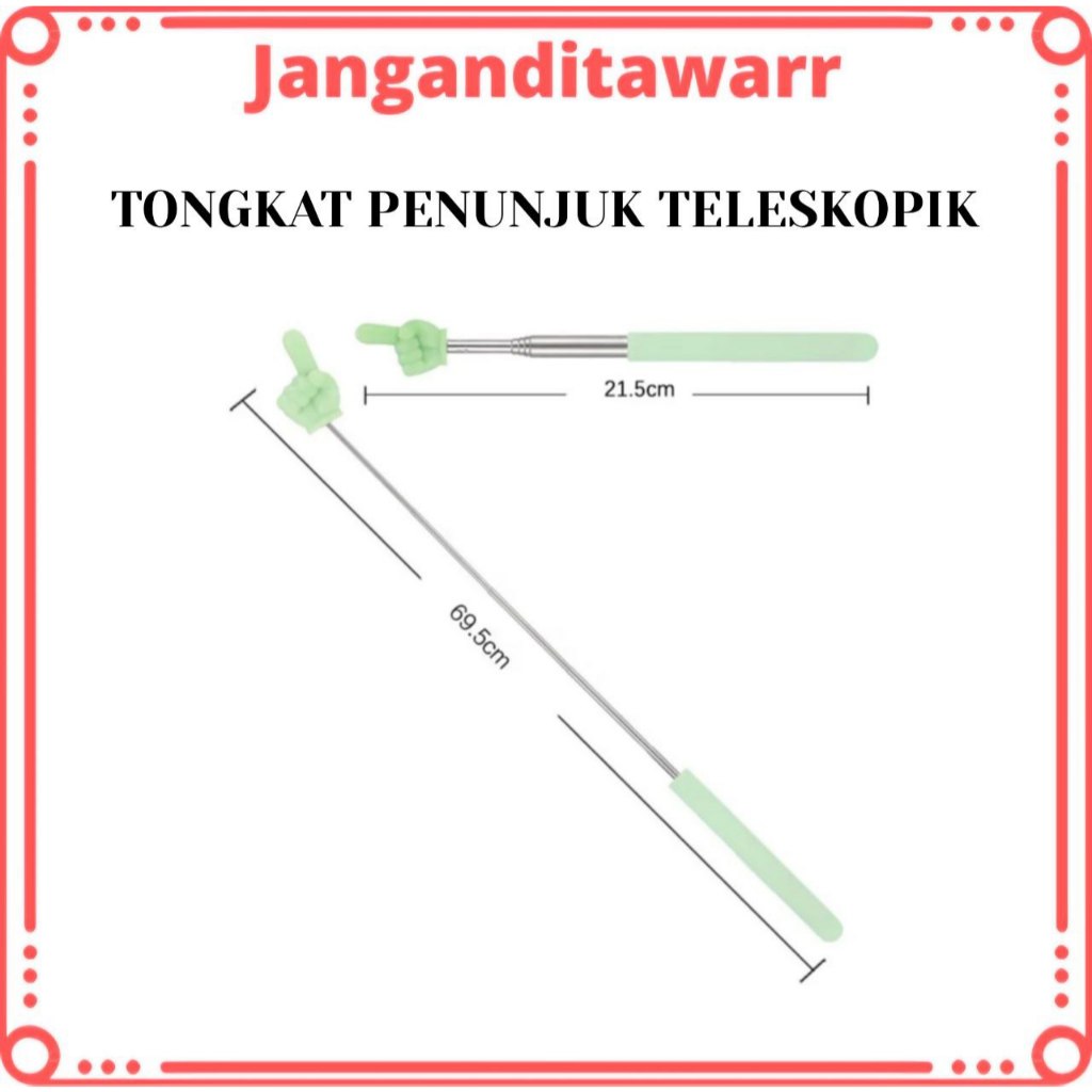 

Tongkat Pengajaran Penunjuk Papan Tulis Teleskopik Tongkat Penunjuk Papan Tulis Praktis Bahan Baja