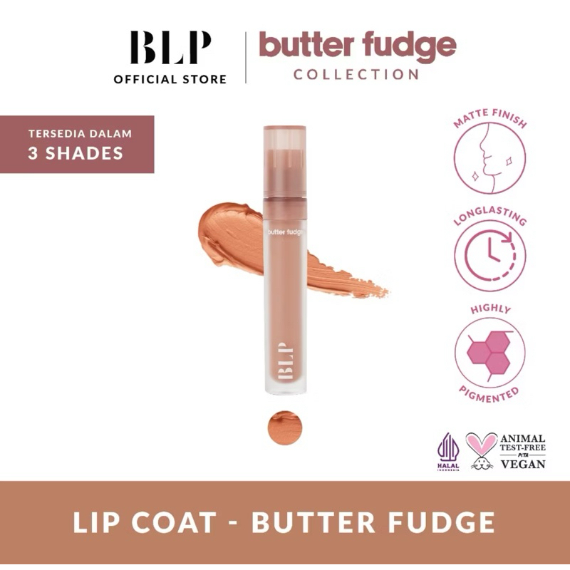 BLP Lip Coat - Butter Fudge 5g - Lip Cream Butter Fudge Collection