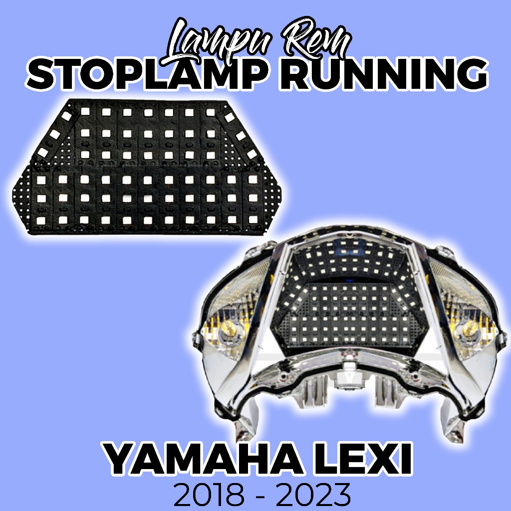 PNP  LAMPU STOPLAMP RUNNING YAMAHA LEXI / LAMPU VARIASI REM BELAKANG RUNNING 8 MODE YAMAHA LEXI
