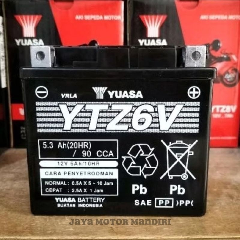 NEW AKI YUASA YTZ6V ORIGINAL SCOOPY VARIO 125  VARIO 150 PCX 150 Satria FU