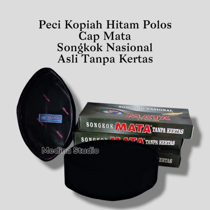 Terlaris Songkok Nasional Mata / Peci Nasional Cap Mata PECI Muslim Peci Santri