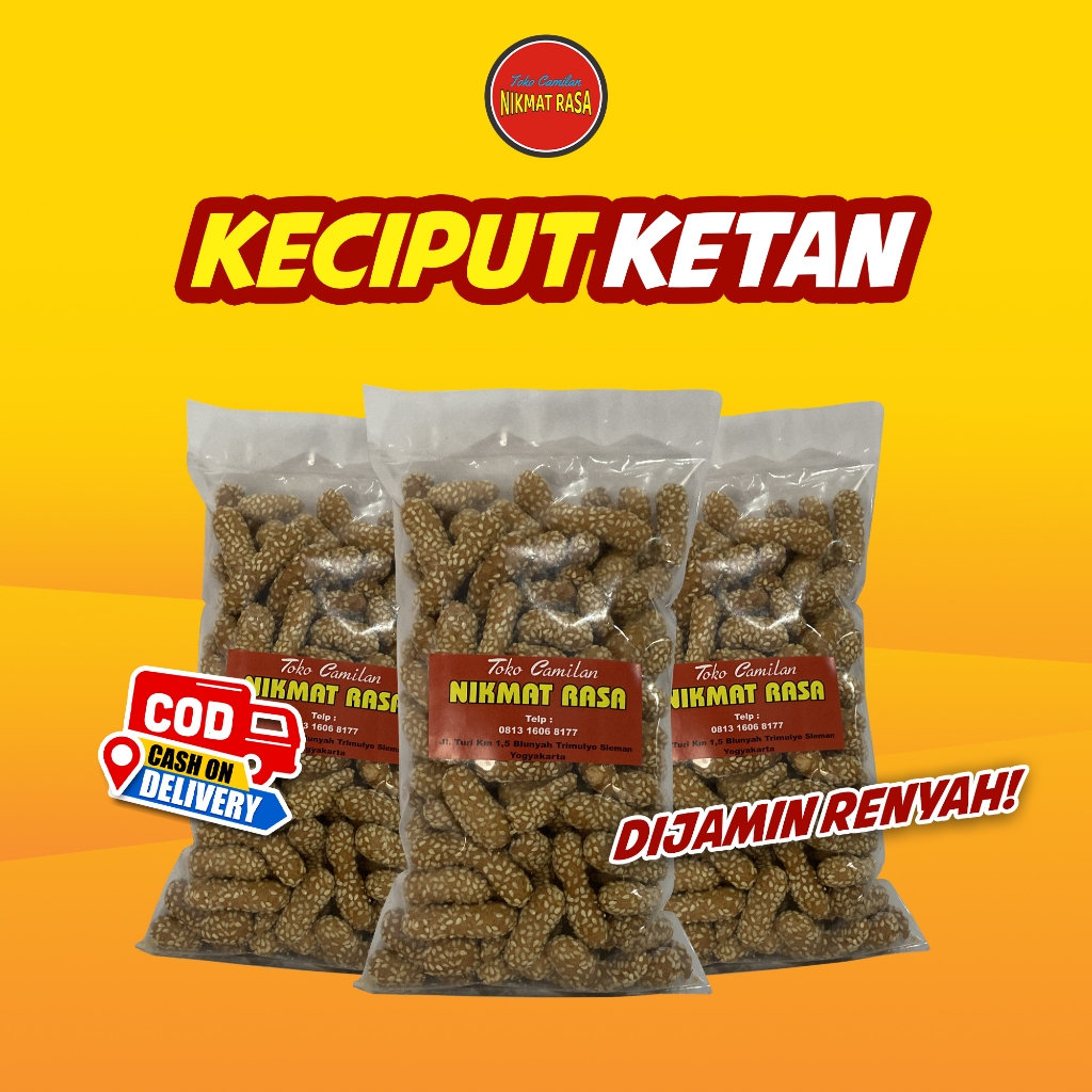 

Keciput Ketan/ Onde-onde Ceplis/ Onde-onde Mini Wijen 250g Snack Kiloan Enak Murah