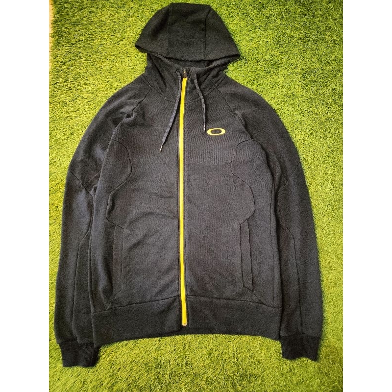 HOODIE ZIPPER OAKLEY WARNA NAVY SECOND LIKE NEW